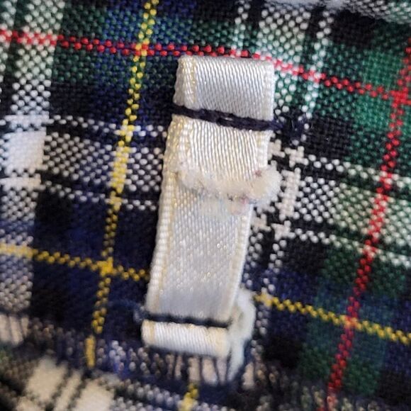 C&A Size 40 / Small Black Plaid Viscose Blend Bermuda Shorts Cuffs Pockets - Picture 8 of 10